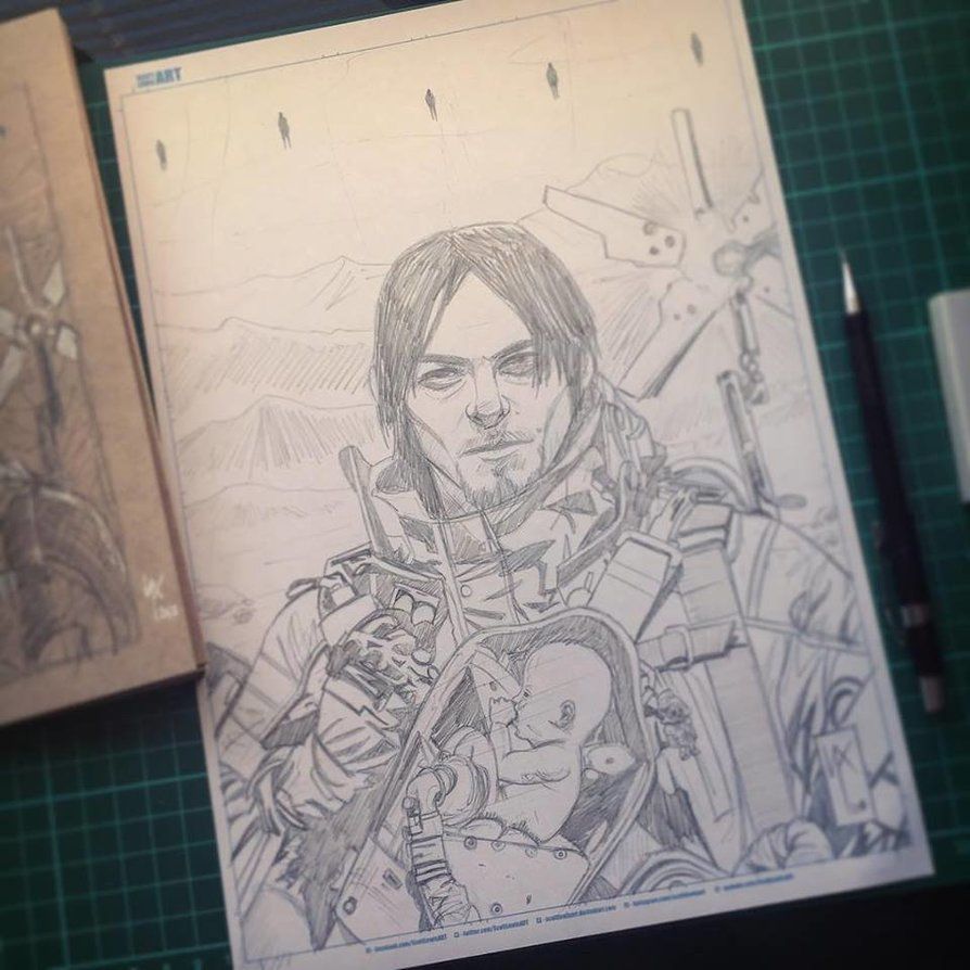 Death Stranding Drawing Picture