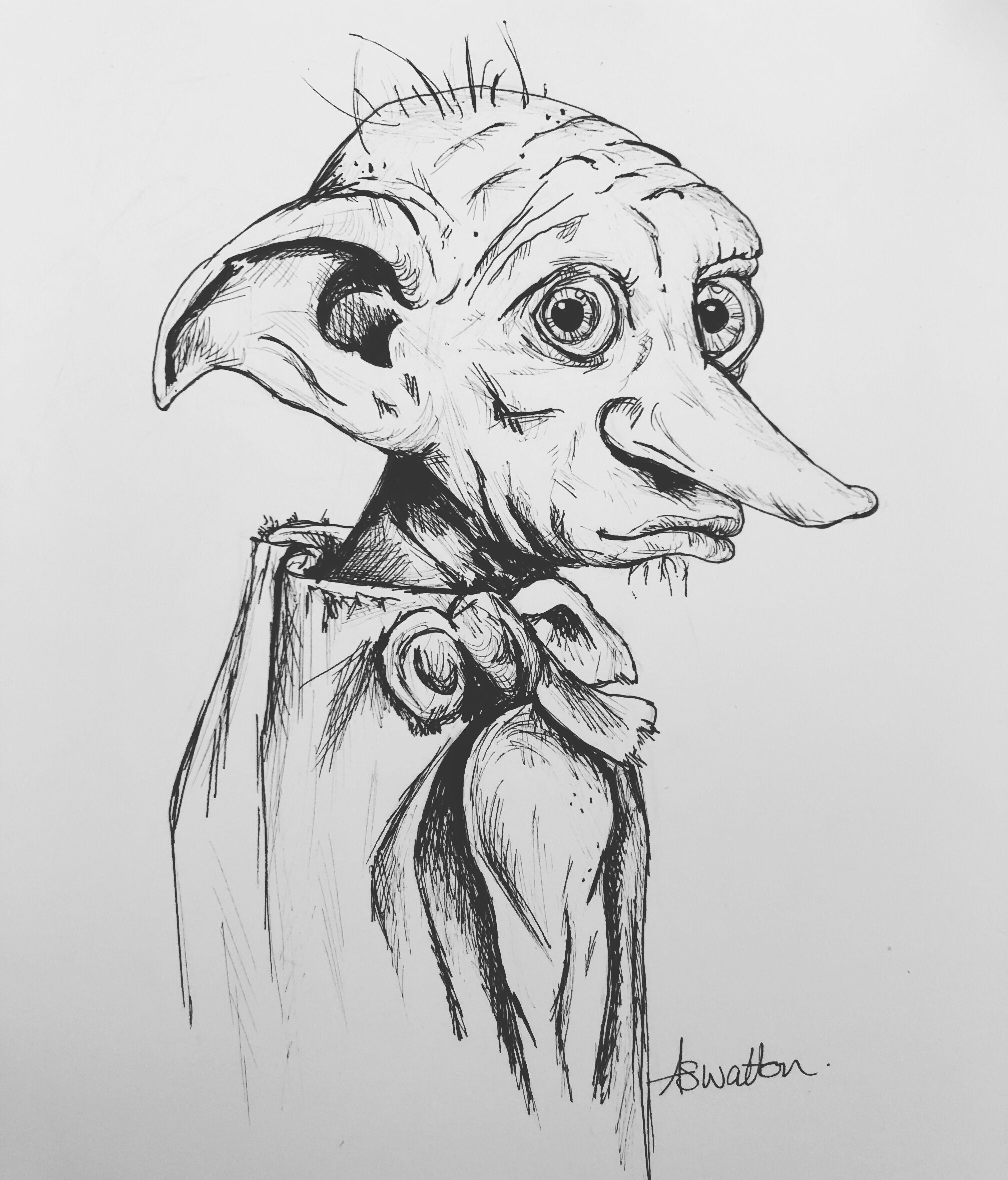 Dobby The House Elf Drawing Amazing