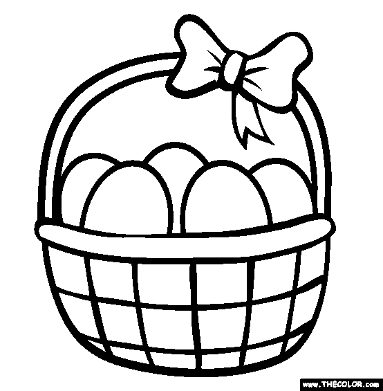 Easter Basket Art Drawing