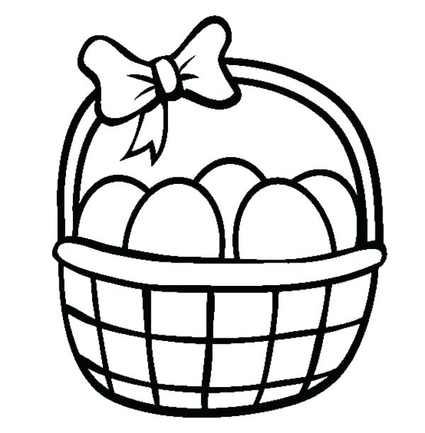 Easter Basket Drawing Best