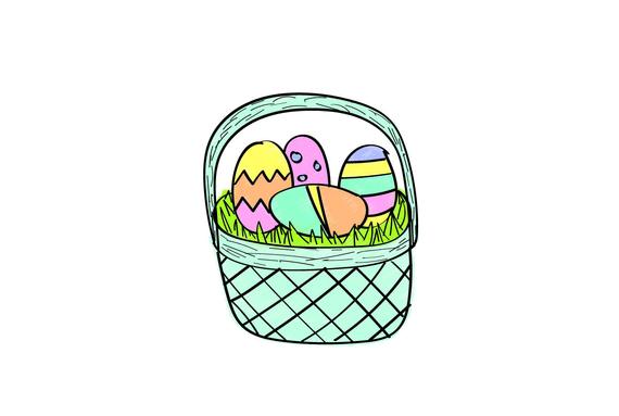 Easter Basket Drawing Images