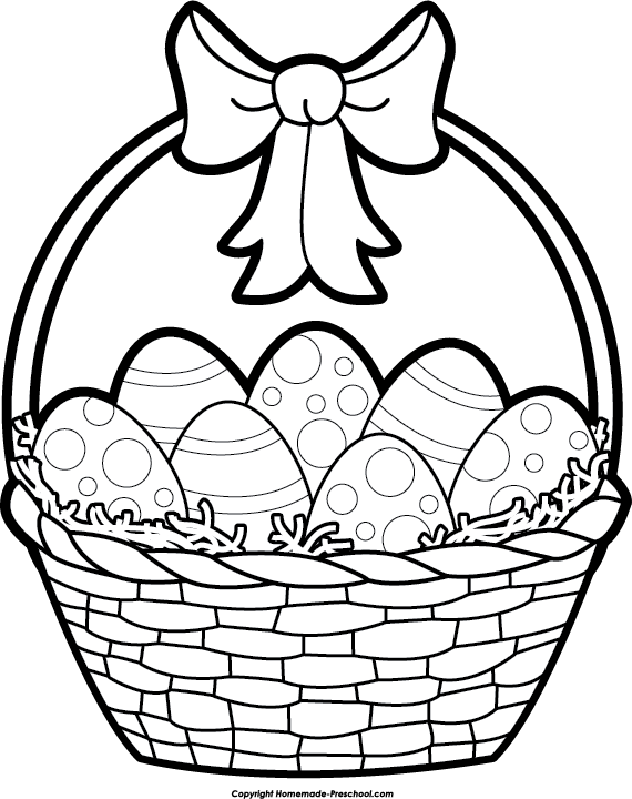 Easter Basket Drawing Pics