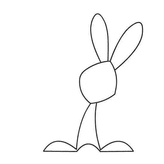 Easter Rabbit Drawing Photo