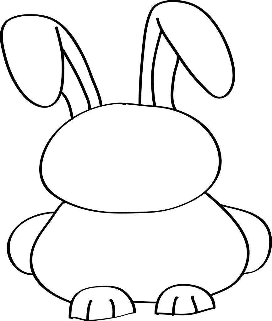 Easter Rabbit Drawing Sketch