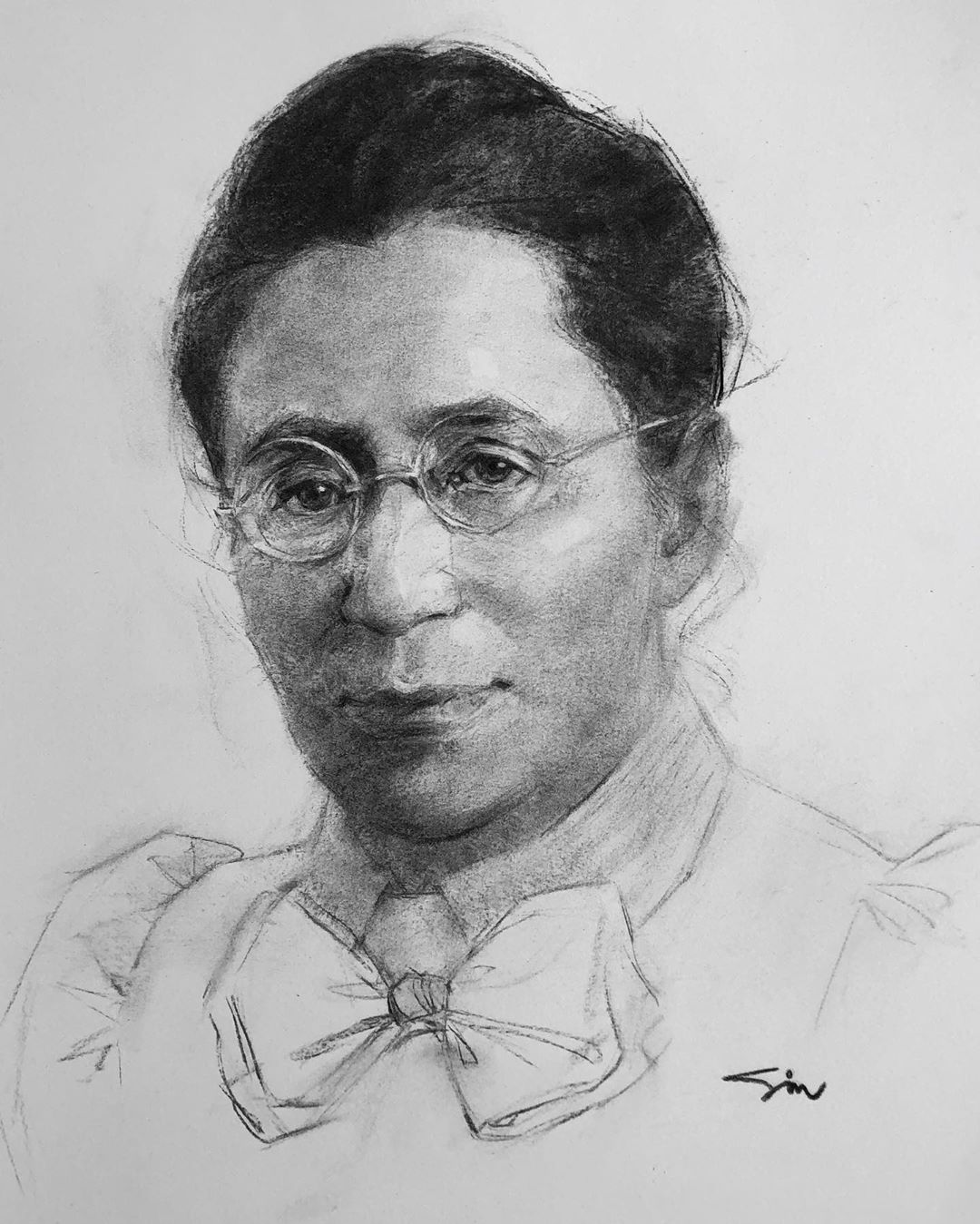 Emmy Noether Drawing