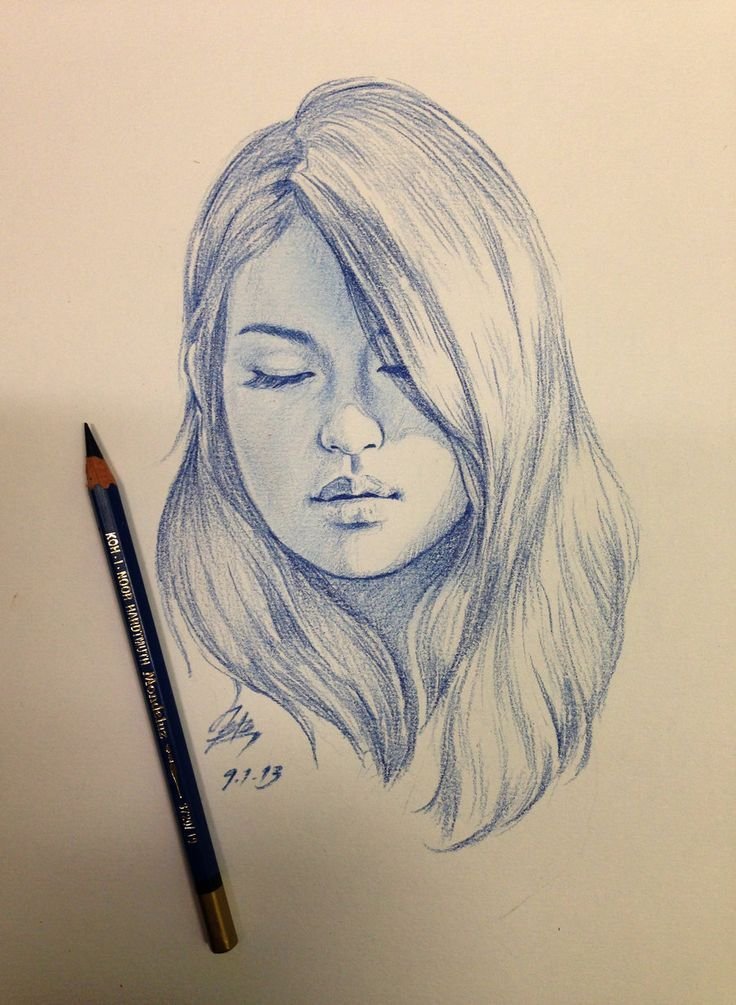 Face Sketch Drawing Image