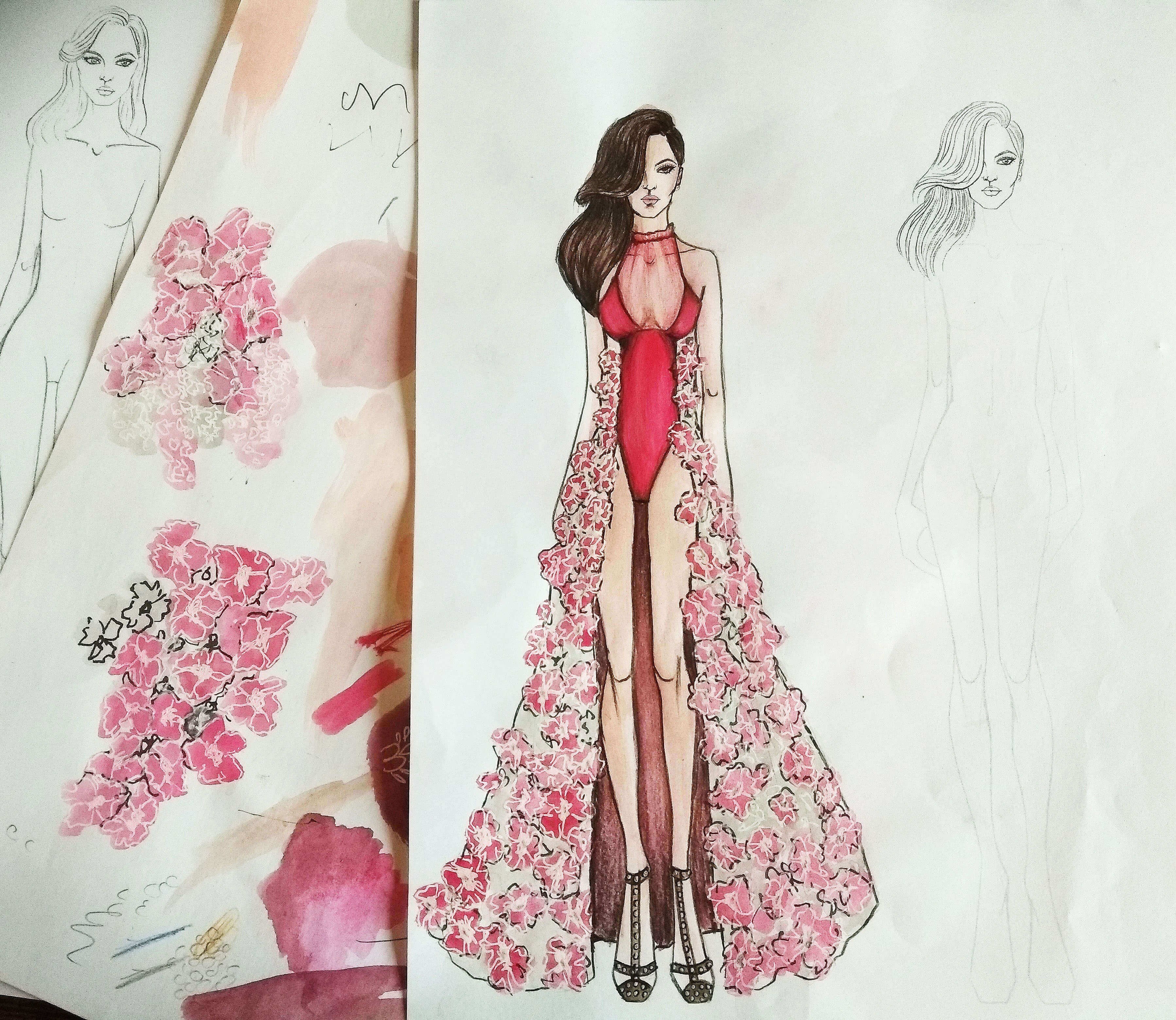 Fashion Sketch Drawing Images