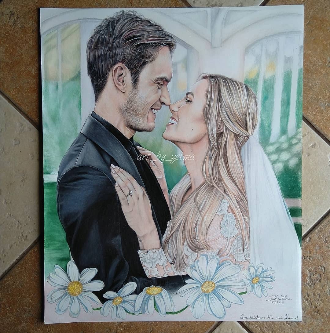 Felix And Marzia Wedding Drawing