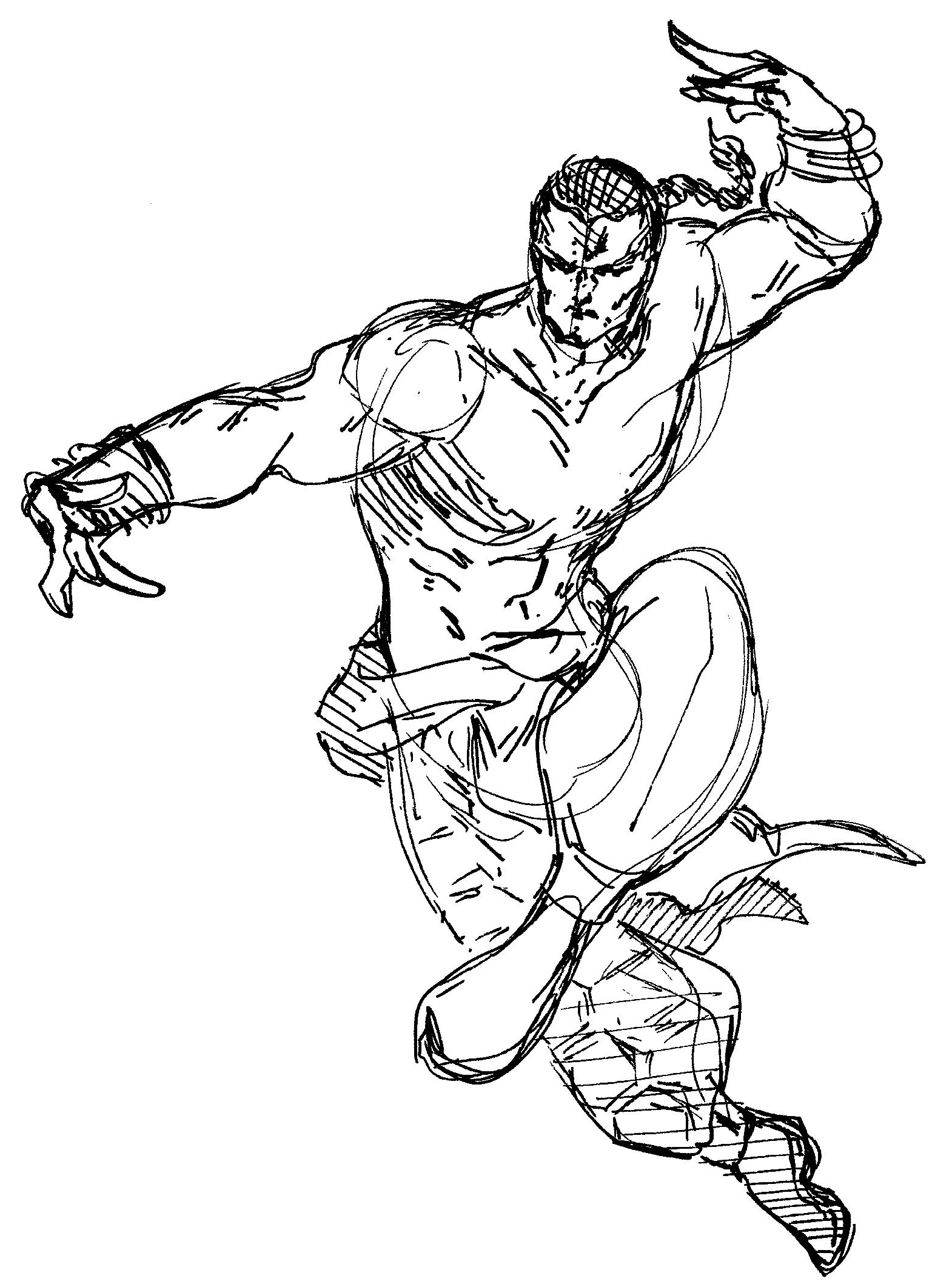 Feng Wei Tekken Drawing Sketch