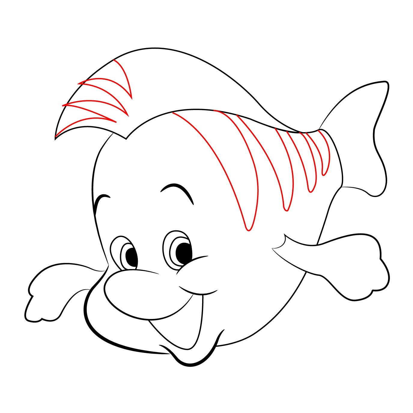 Flounder Drawing Image