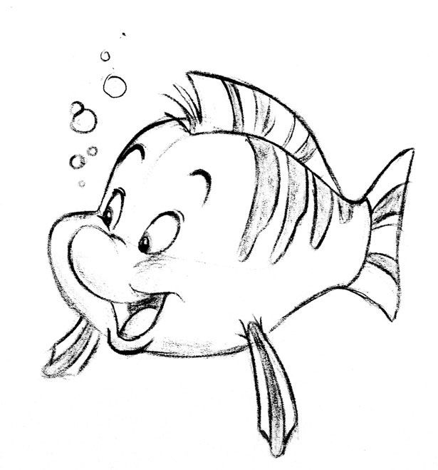 Flounder Drawing