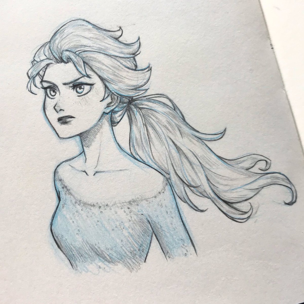 How to Draw Elsa from Frozen 2 Step-by-Step Pictures