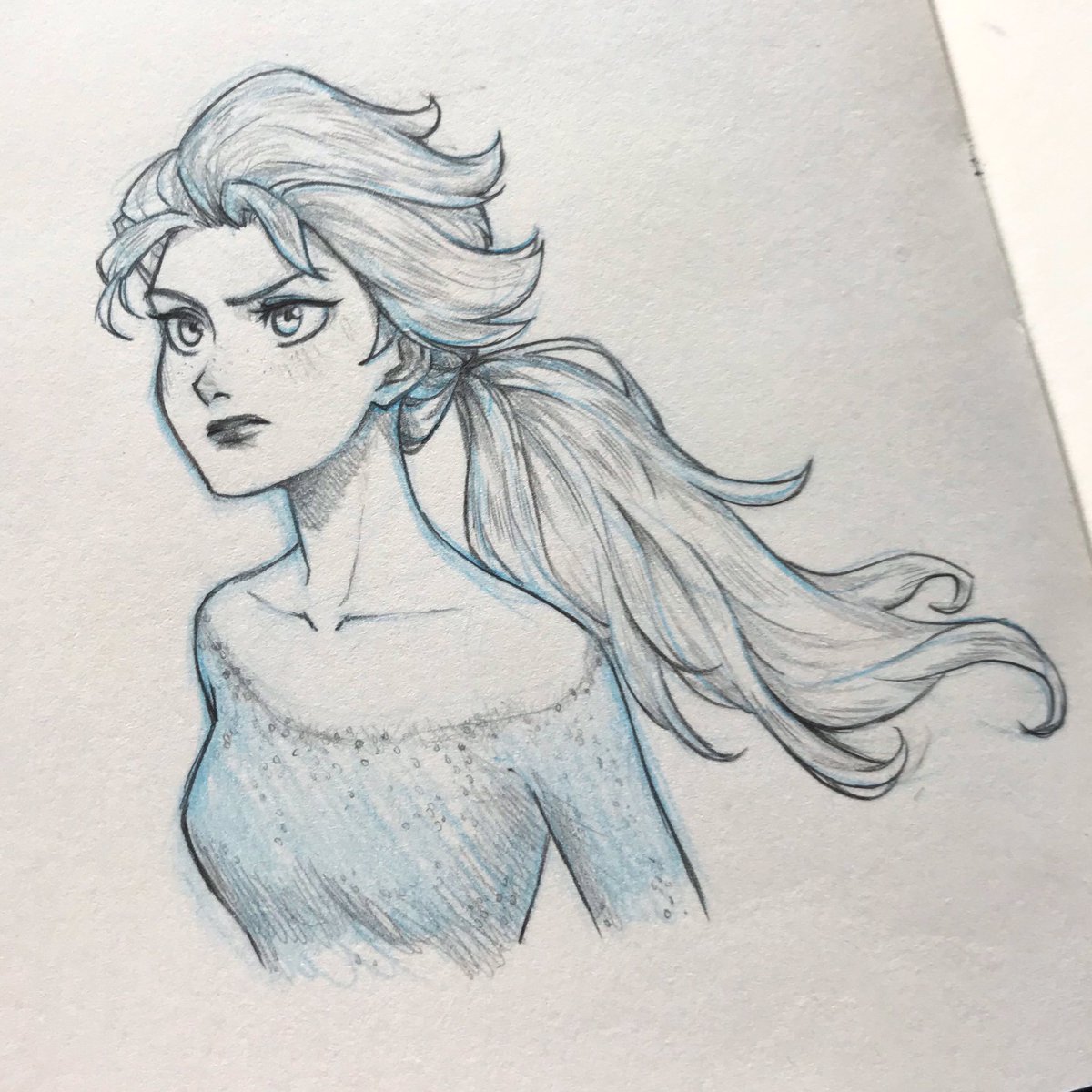 How to draw Elsa from Disney movie Frozen 2  How to draw elsa Disney  princess drawings Princess drawings