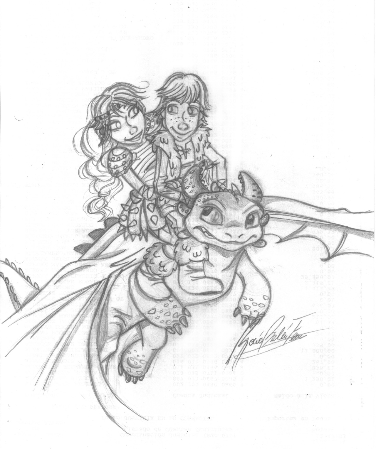 HTTYD Hiccup Drawing Image