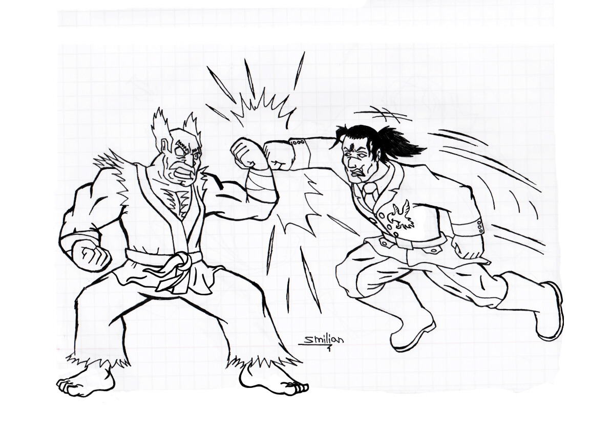 Heihachi Mishima Art Drawing