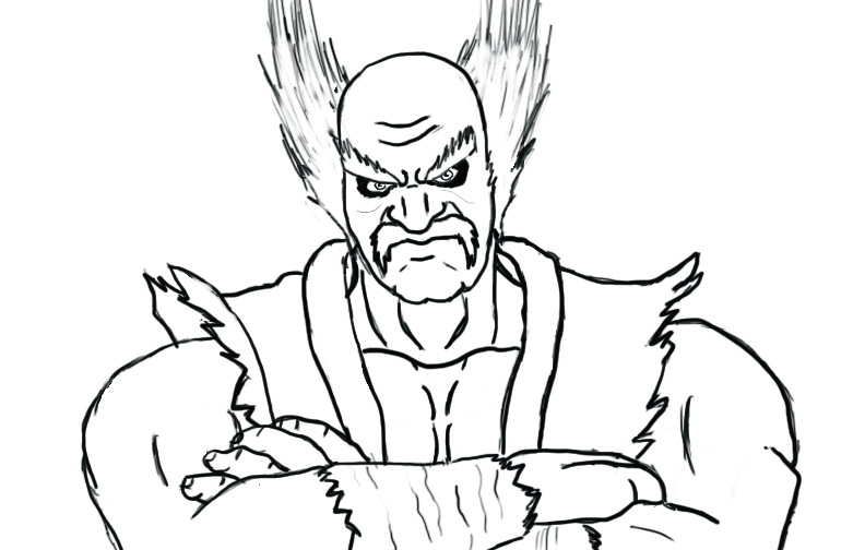 Heihachi Mishima Drawing Image
