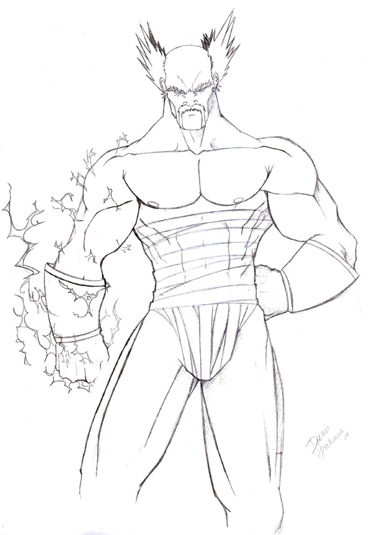 Heihachi Mishima Drawing Photo