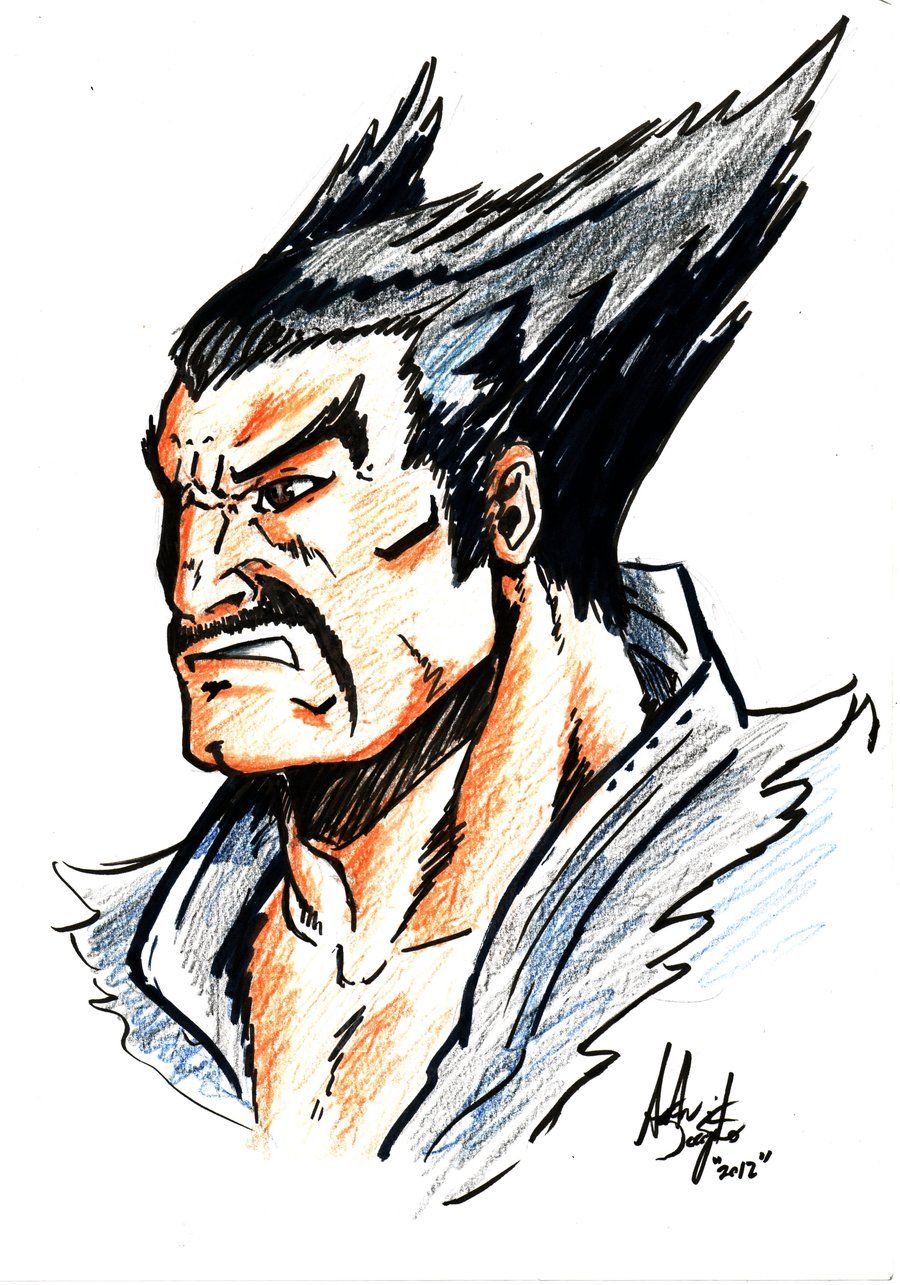Heihachi Mishima Drawing Pics