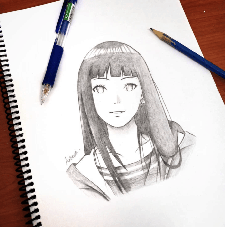 Hinata Drawing Amazing