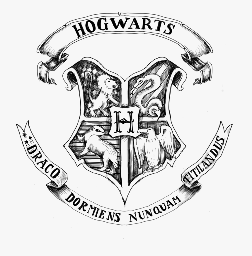 Hogwarts Crest Drawing Beautiful Image