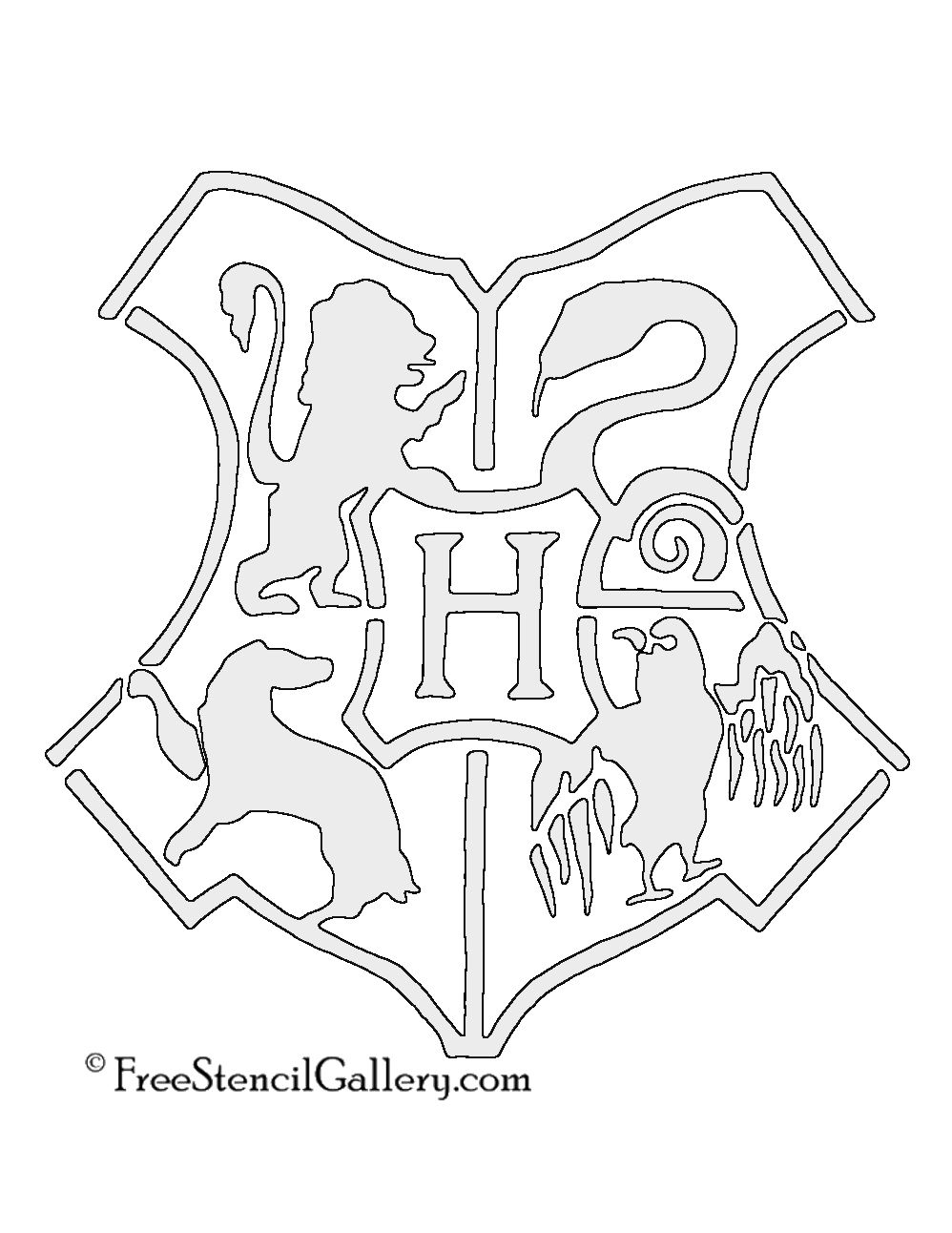 Hogwarts Crest Drawing Best
