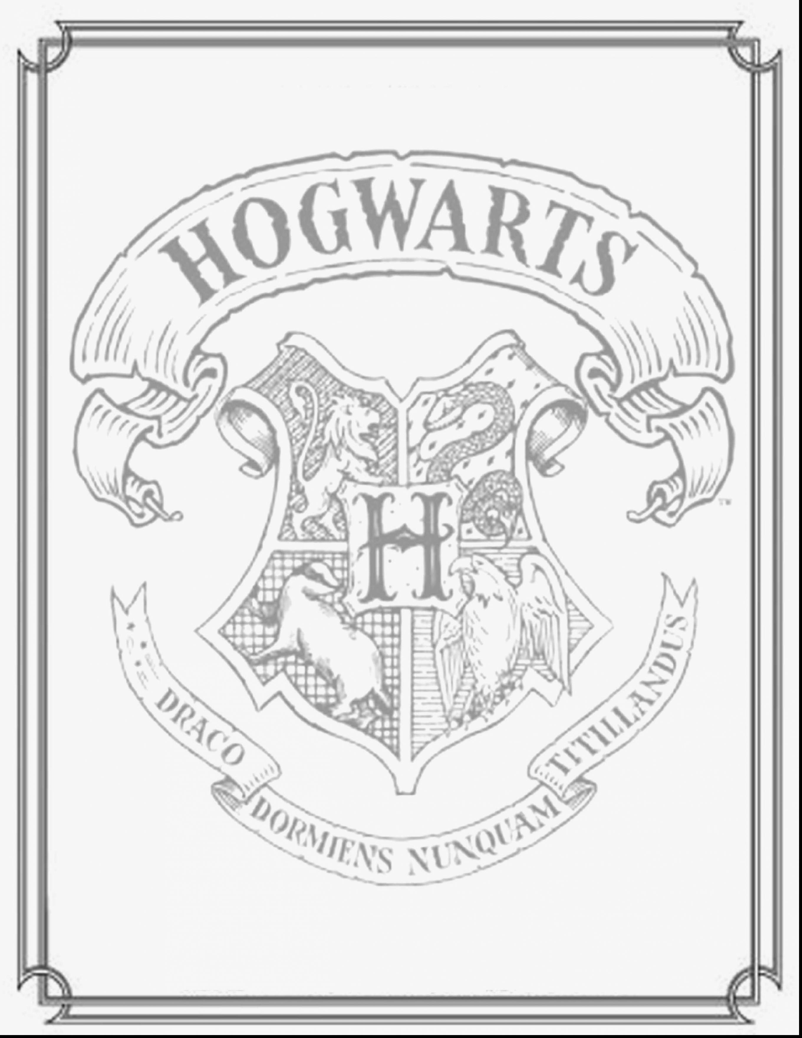 Hogwarts Crest Drawing High-Quality