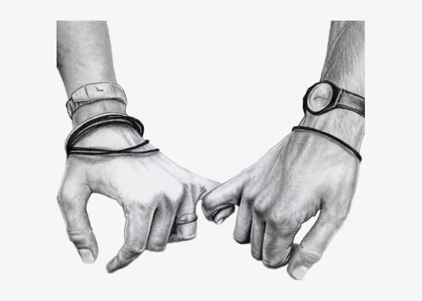 Holding Hands Drawing Photo
