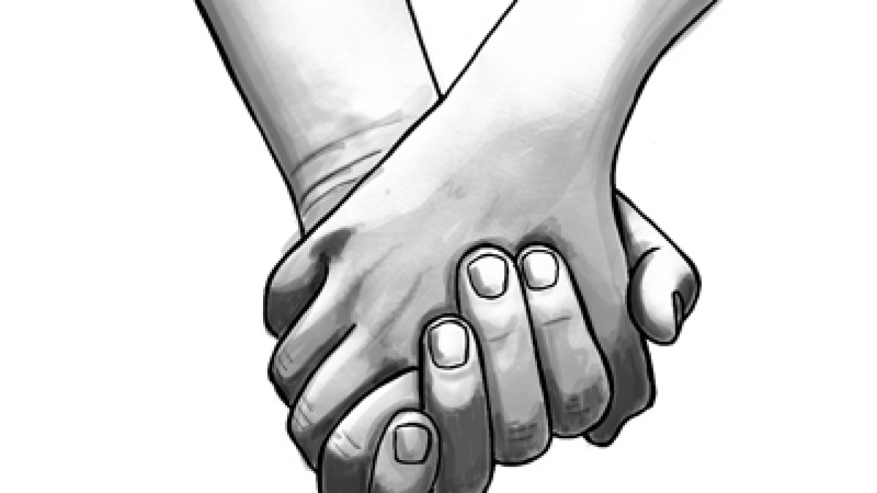 Holding Hands Drawing Pics