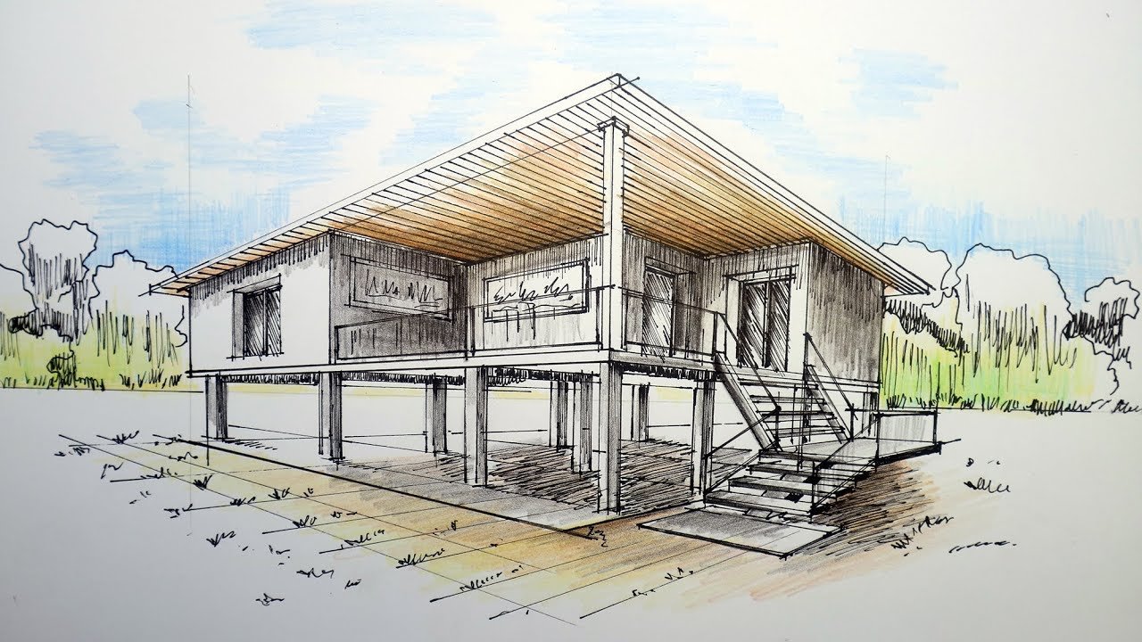 House Drawing Picture