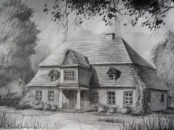 House Drawing Realistic