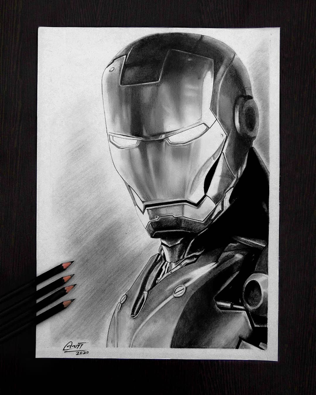 Iron man drawing I did : r/marvelstudios