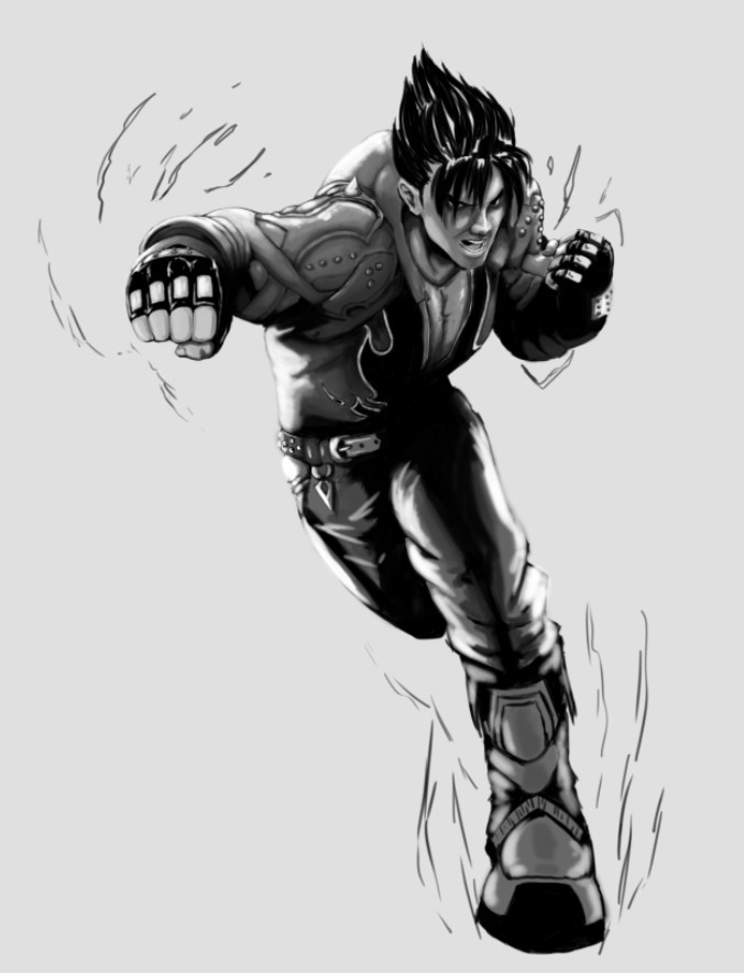 Jin Kazama Drawing Image