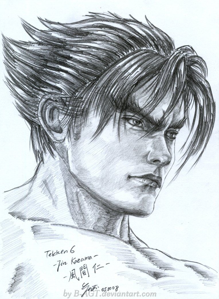 Jin Kazama Drawing Photo