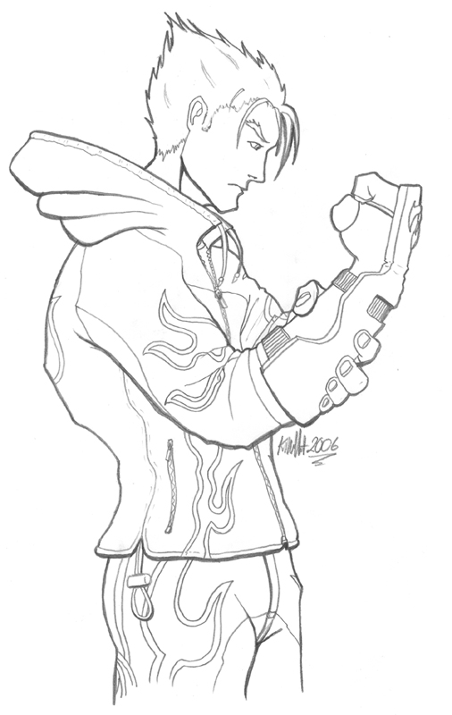 Jin Kazama Drawing Sketch