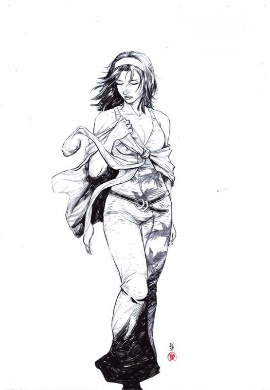 Jun Kazama Drawing Art