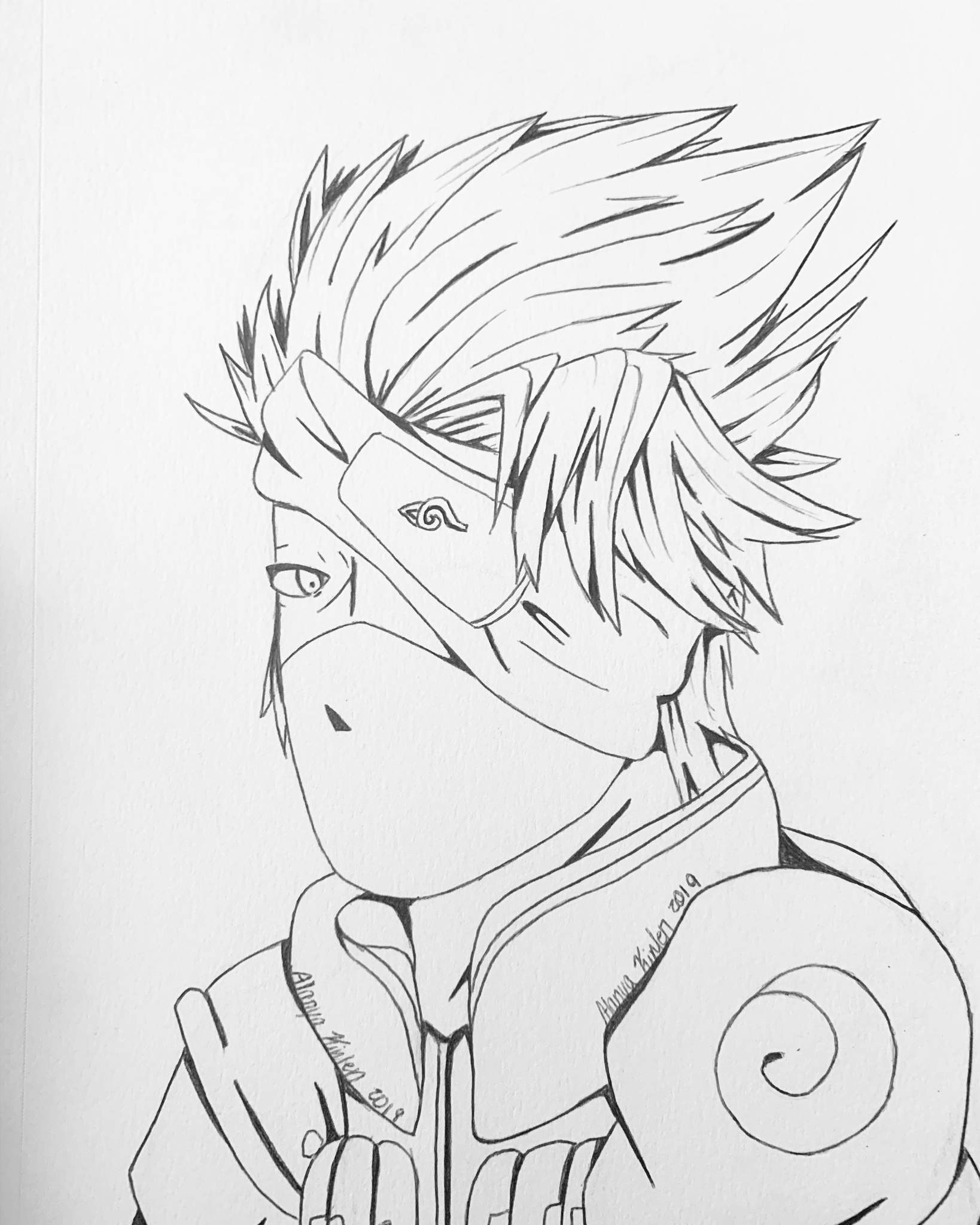 Kakashi Hatake Drawing Realistic