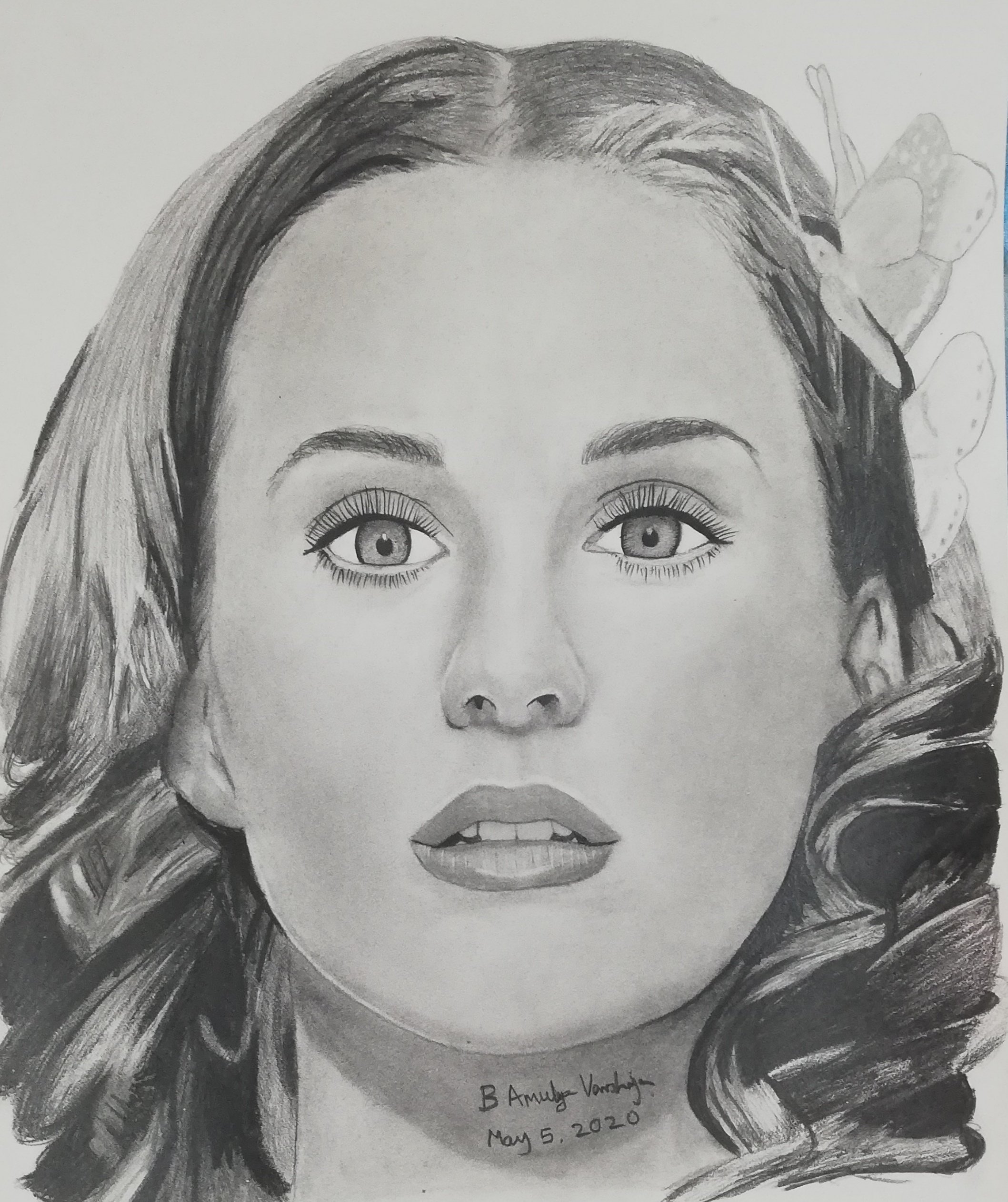 Katy Perry Realistic Pencil Drawing