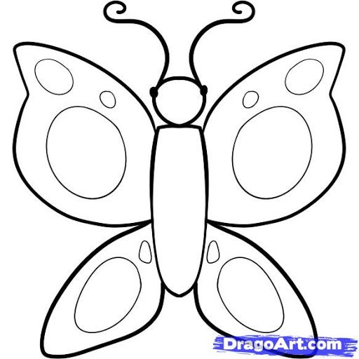 Kids Butterfly Art Drawing