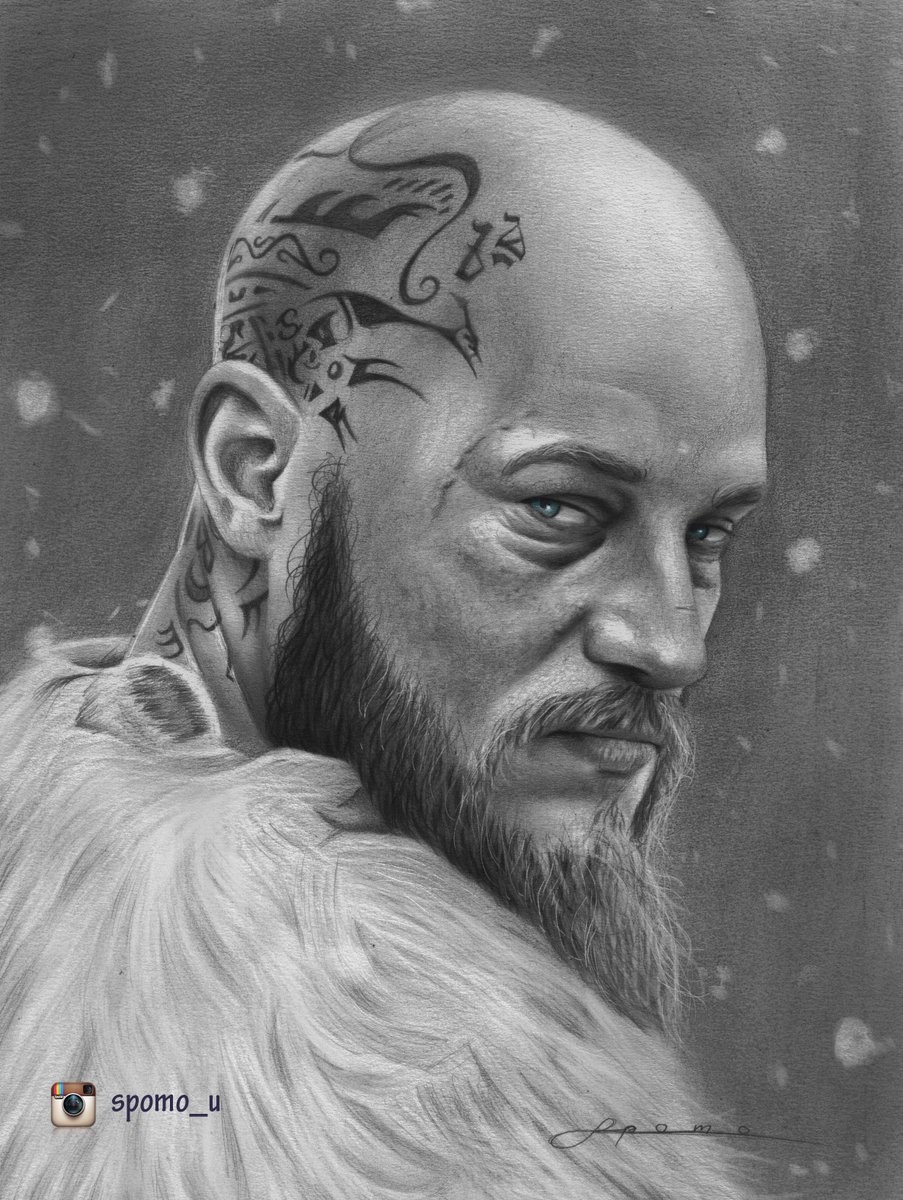 King Ragnar Lothbrok Drawing Picture