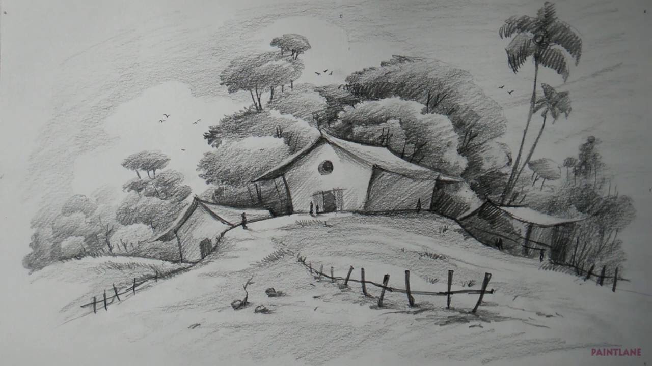 Landscape Drawing Best - Drawing Skill