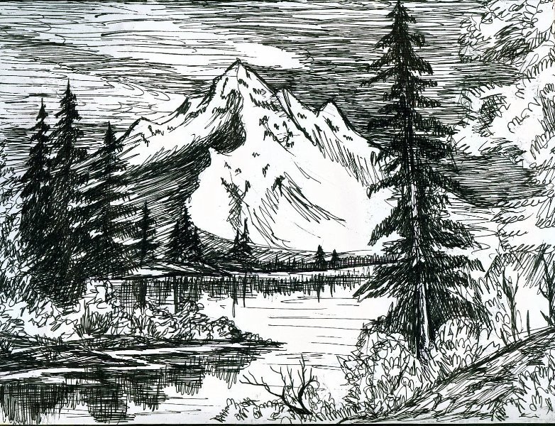 Landscape Drawing Pic