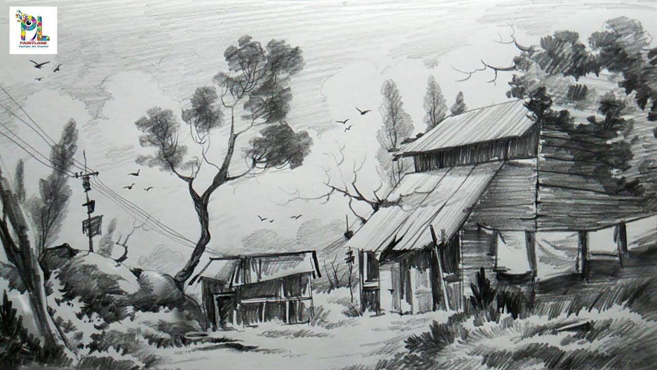 Landscape Sketch Drawing Pictures