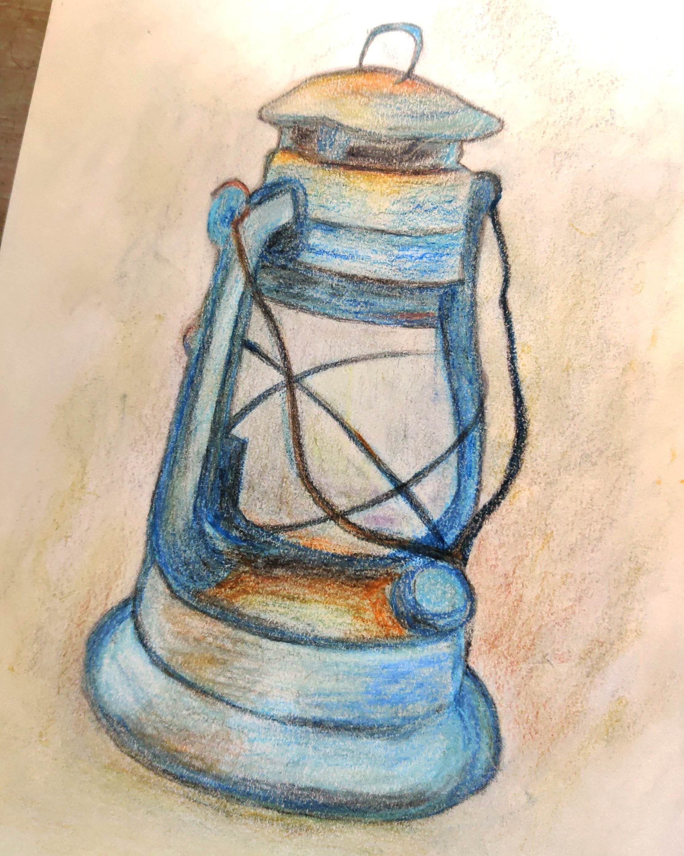 Lantern Lamp Drawing