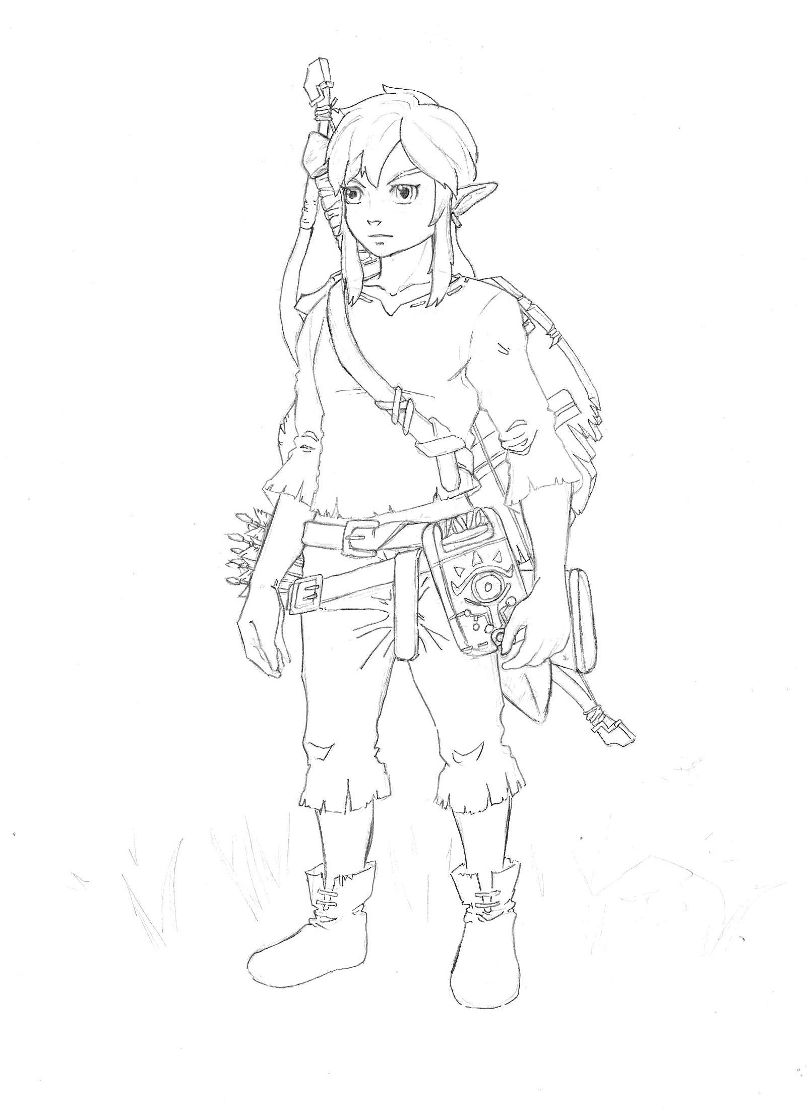 Legend of Zelda Game Drawing Image