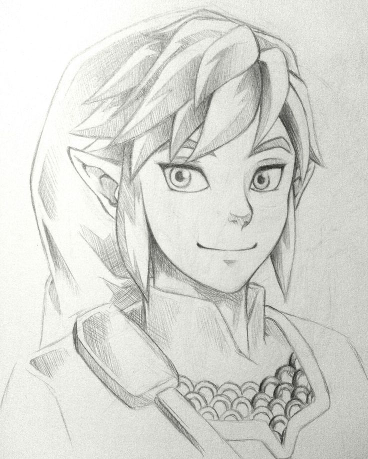 Legend of Zelda Game Drawing Sketch