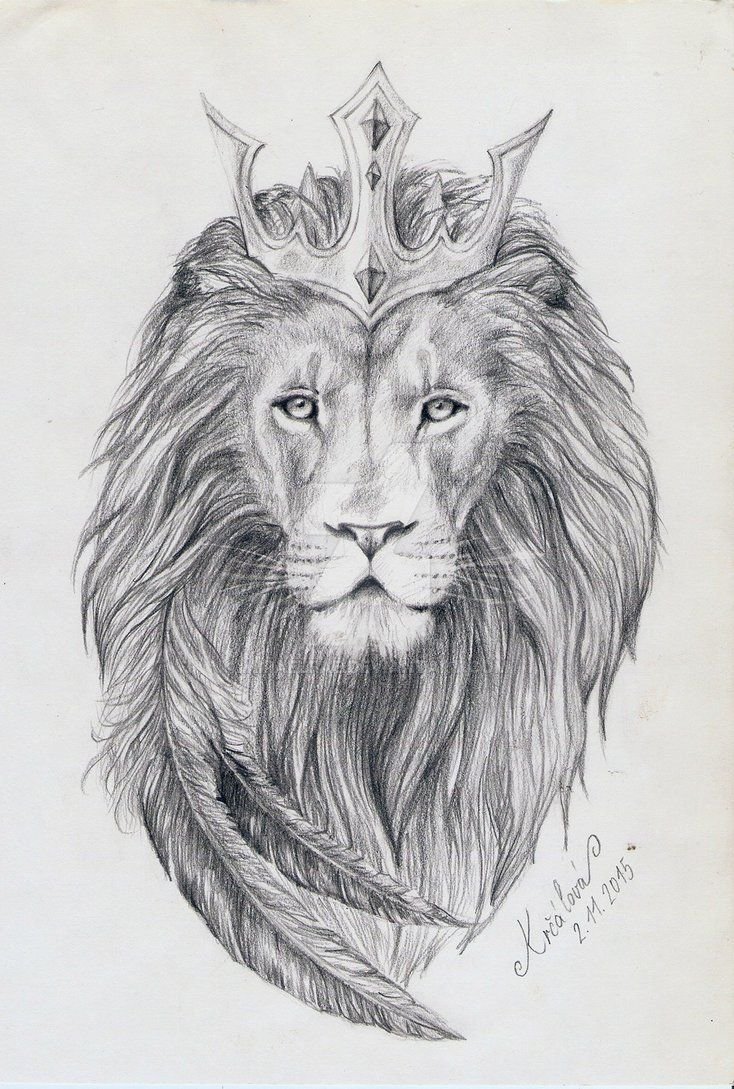 Lion Crown Drawing Pic