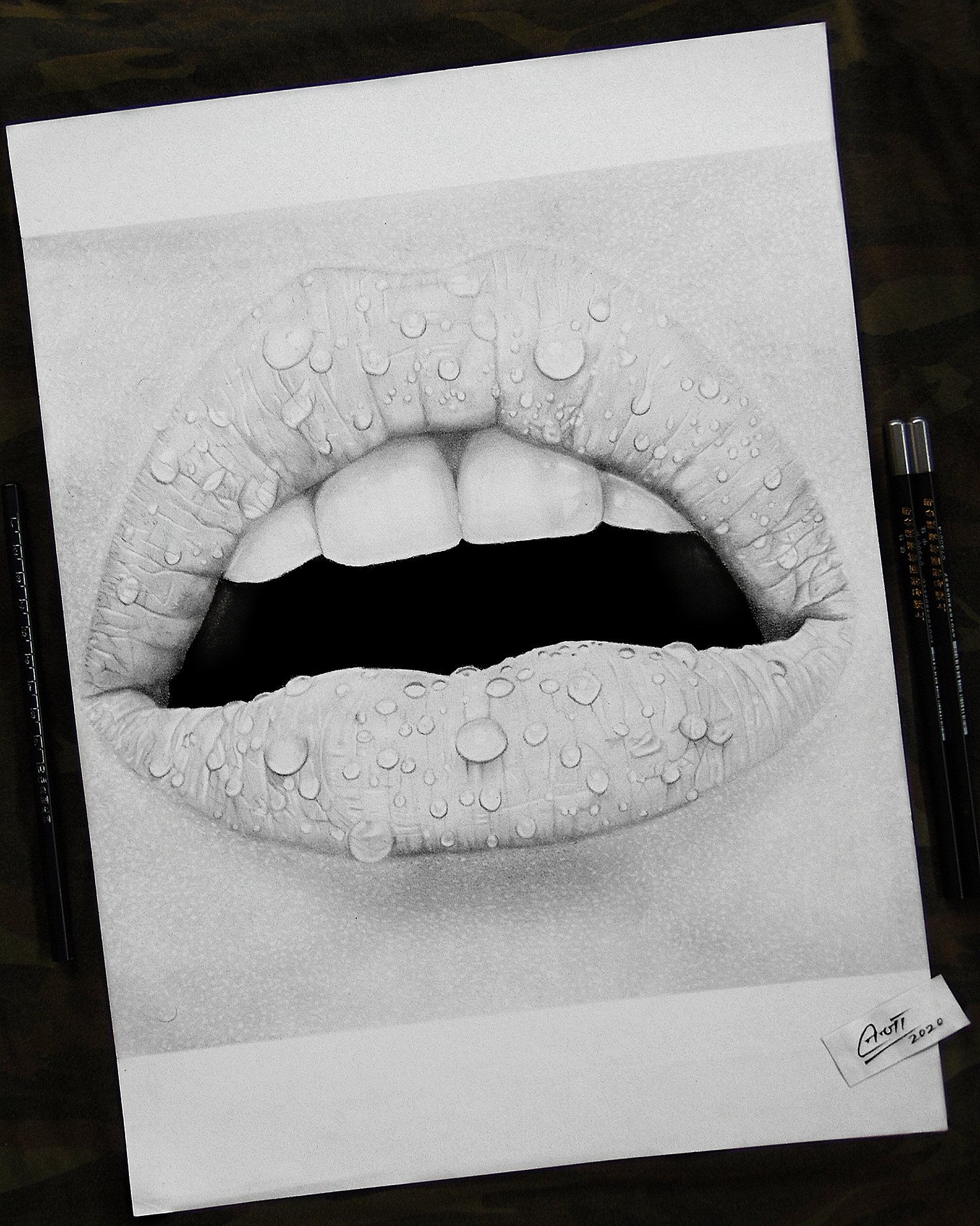 Lips Drawing