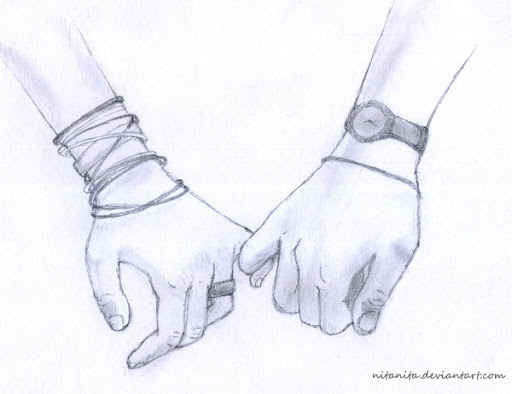 Love Holding Hands Drawing Amazing