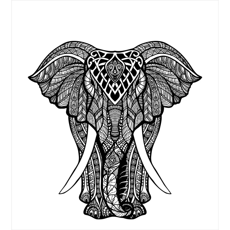 Mandala Elephant Drawing Best