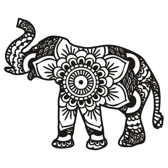 Mandala Elephant Drawing Realistic